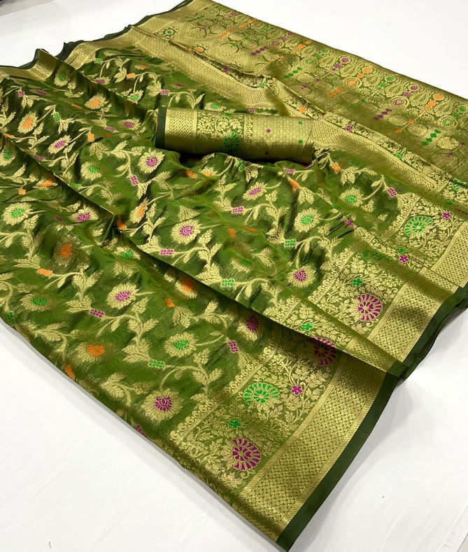 SRC Sareeka Soft Organza Designer Sarees Wholesale Shop In Surat